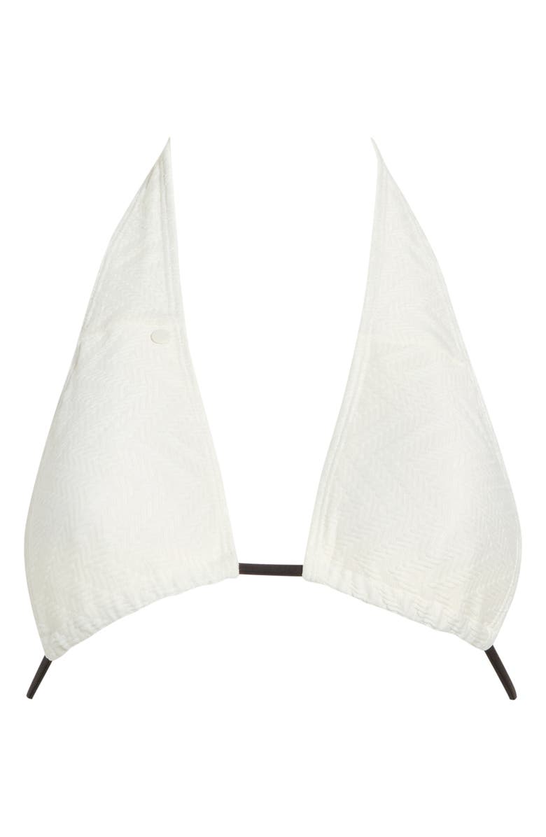 Volcom Baby Halter Bikini Top, Main, color, Star White