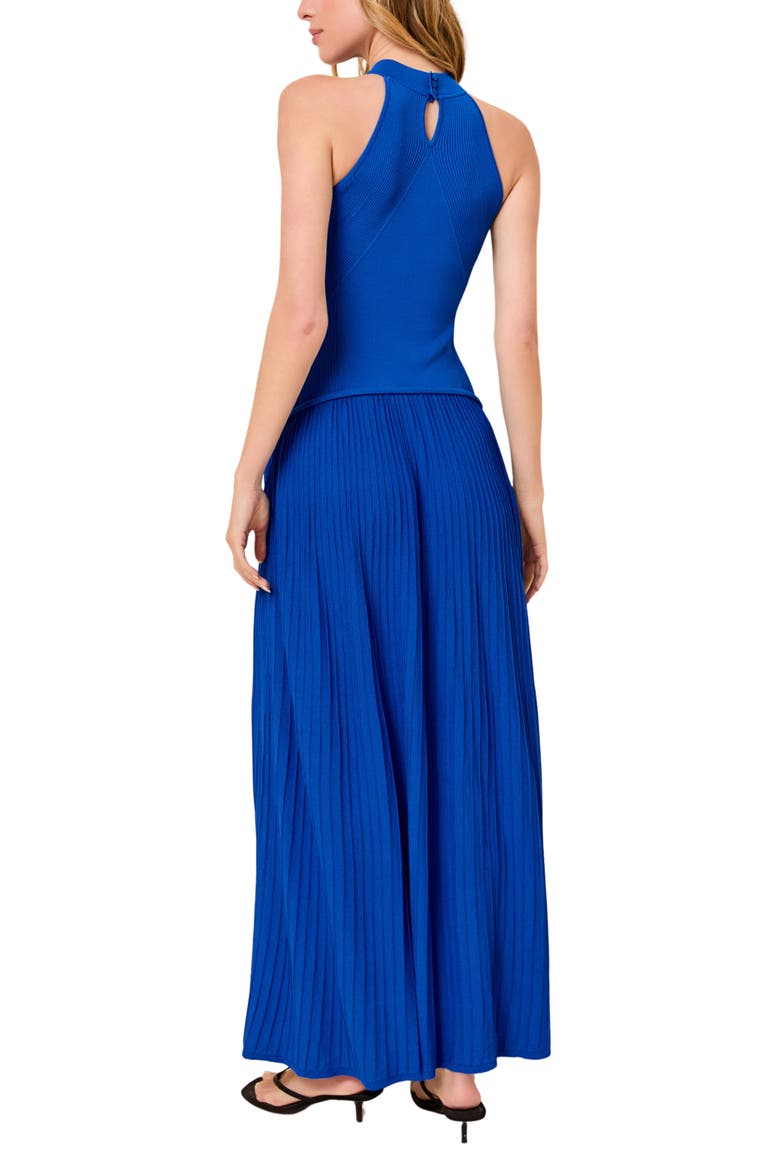 The Isola Pleated Sleeveless Knit Maxi Dress, Alternate, color, OLYMPIAN BLUE