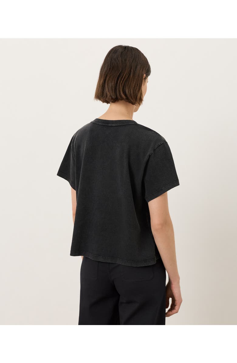Pact Organic Cotton Vintage Jersey V-Neck Tee, Alternate, color, Washed Black