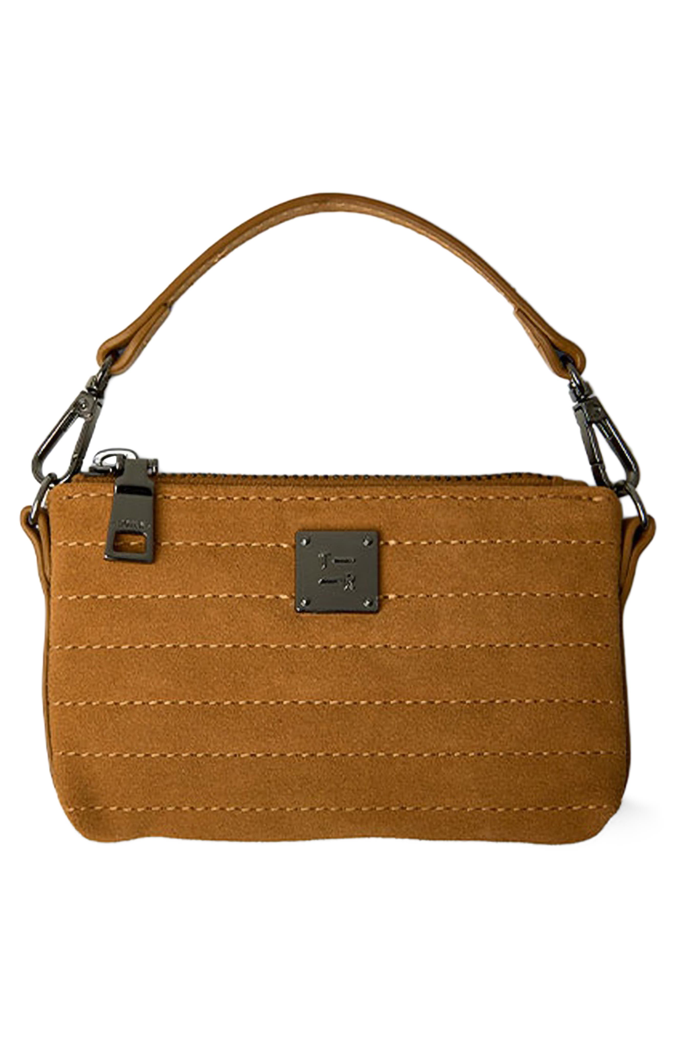 THINK ROYLN Boss Lady Tote, Alternate, color, Camel Suede