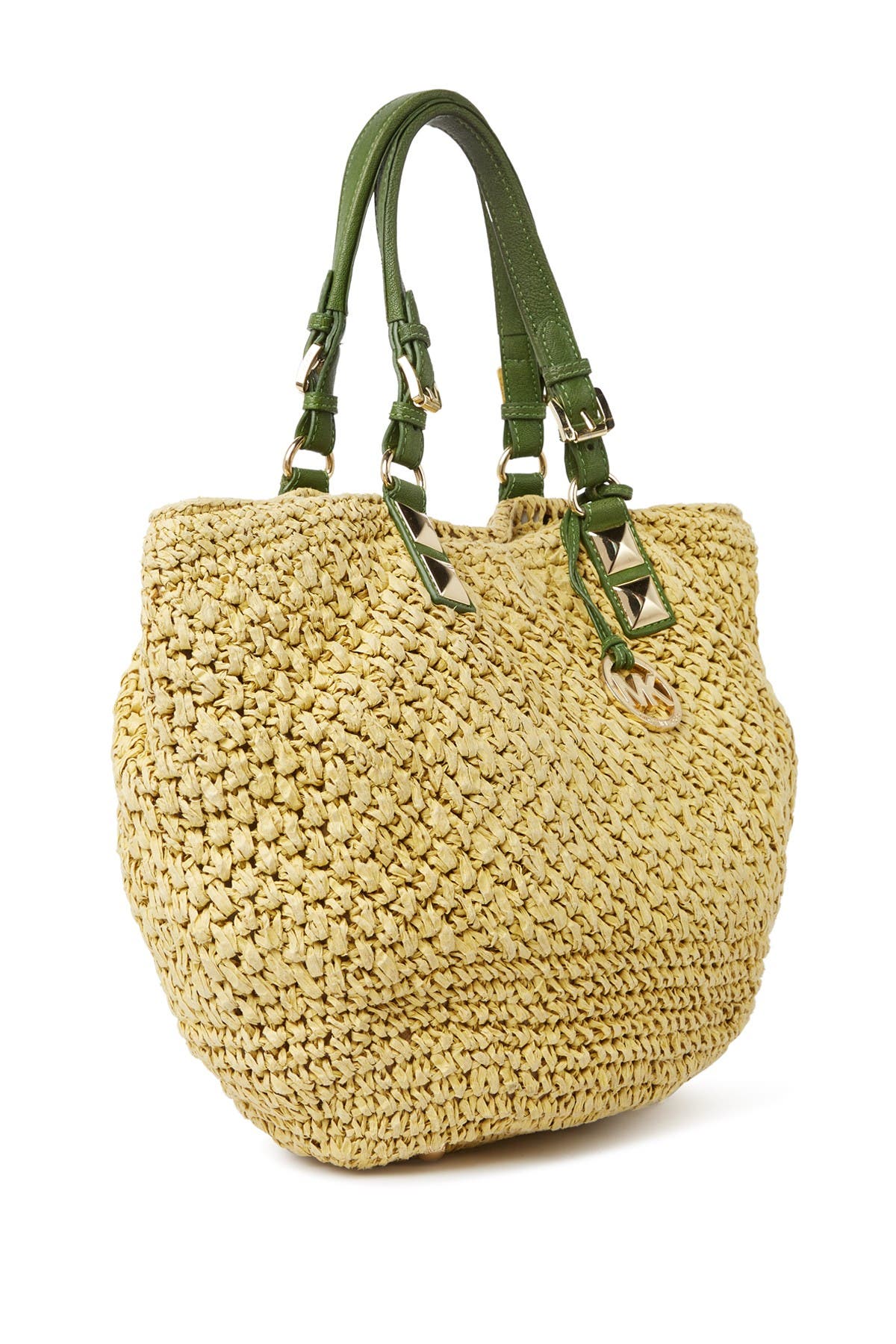 MICHAEL Michael Kors 'Santorini - Large' Straw Basket Tote, Alternate, color, 