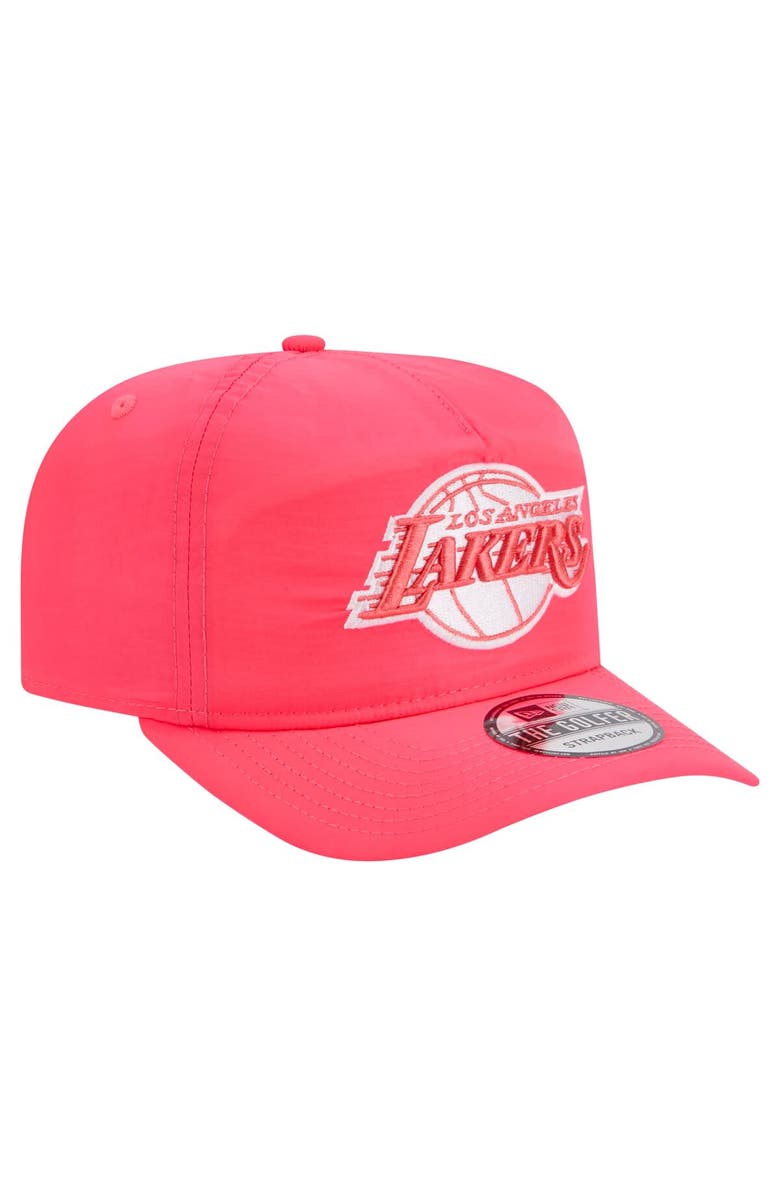 New Era Men's New Era Pink Los Angeles Lakers Injection Everyday Golfer Adjustable Hat, Alternate, color, Pink