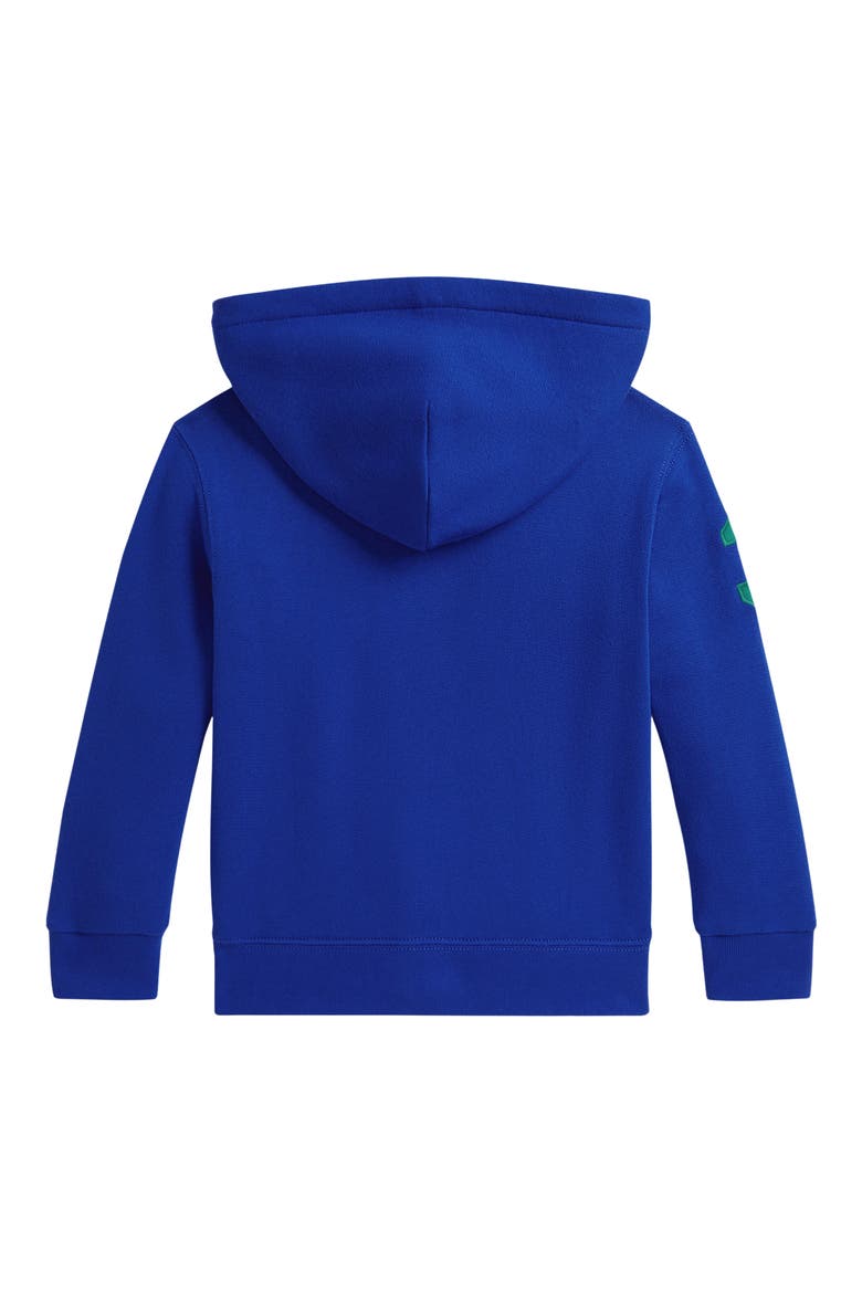 Kids' Fleece Zip Hoodie, Alternate, color, SAPPHIRE