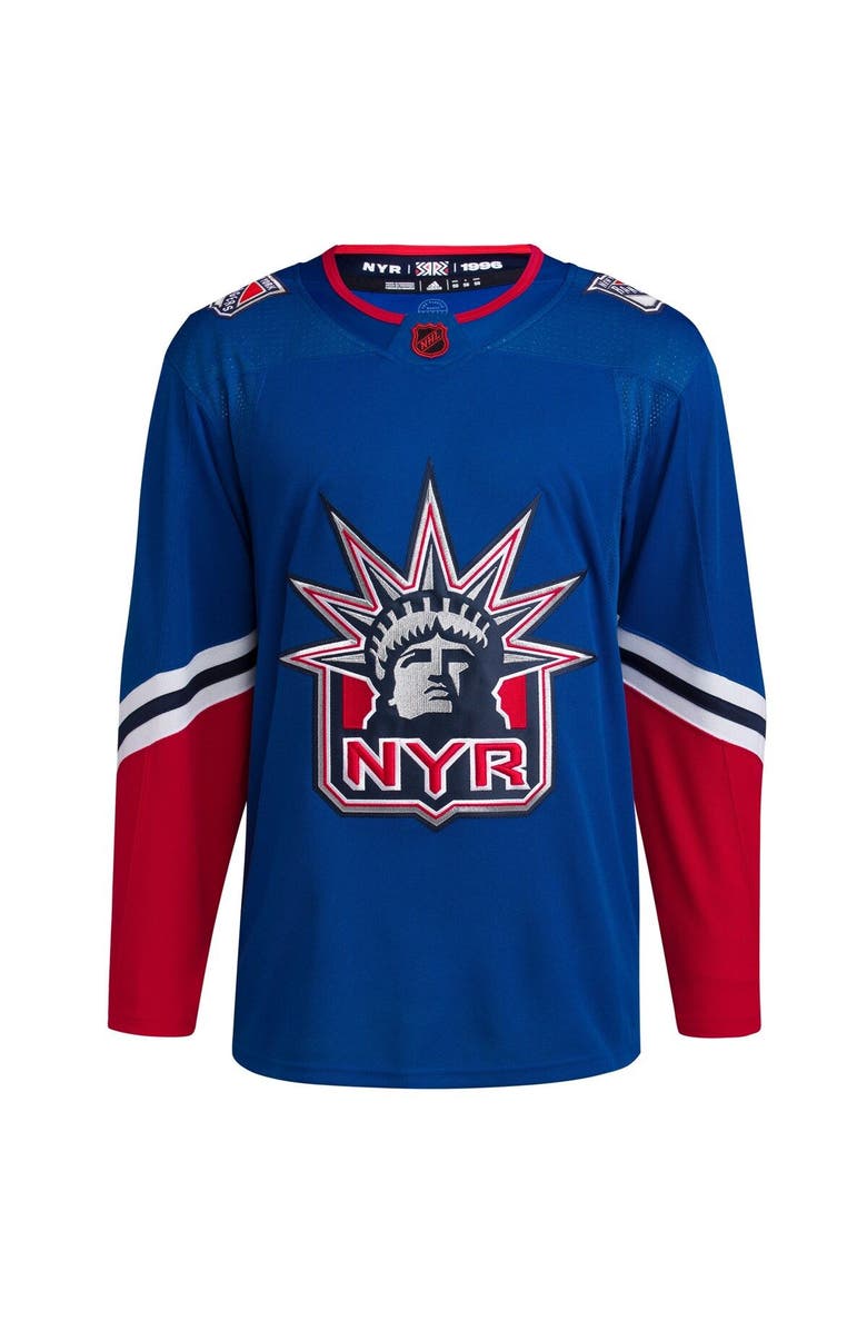 adidas Men's adidas Royal New York Rangers Reverse Retro 2.0 Authentic Blank Jersey, Alternate, color, 