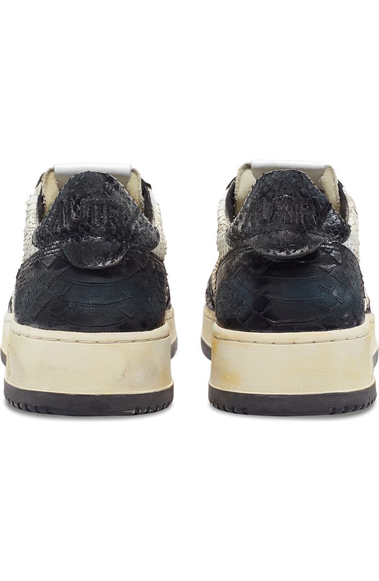 AUTRY Super Vintage Low Sneaker, Alternate, color, Python/ Calf Black/ White
