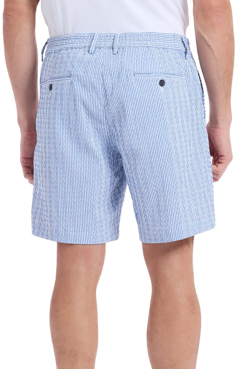 Robert Graham Fornillo Stripe Woven Shorts, Alternate, color, Navy