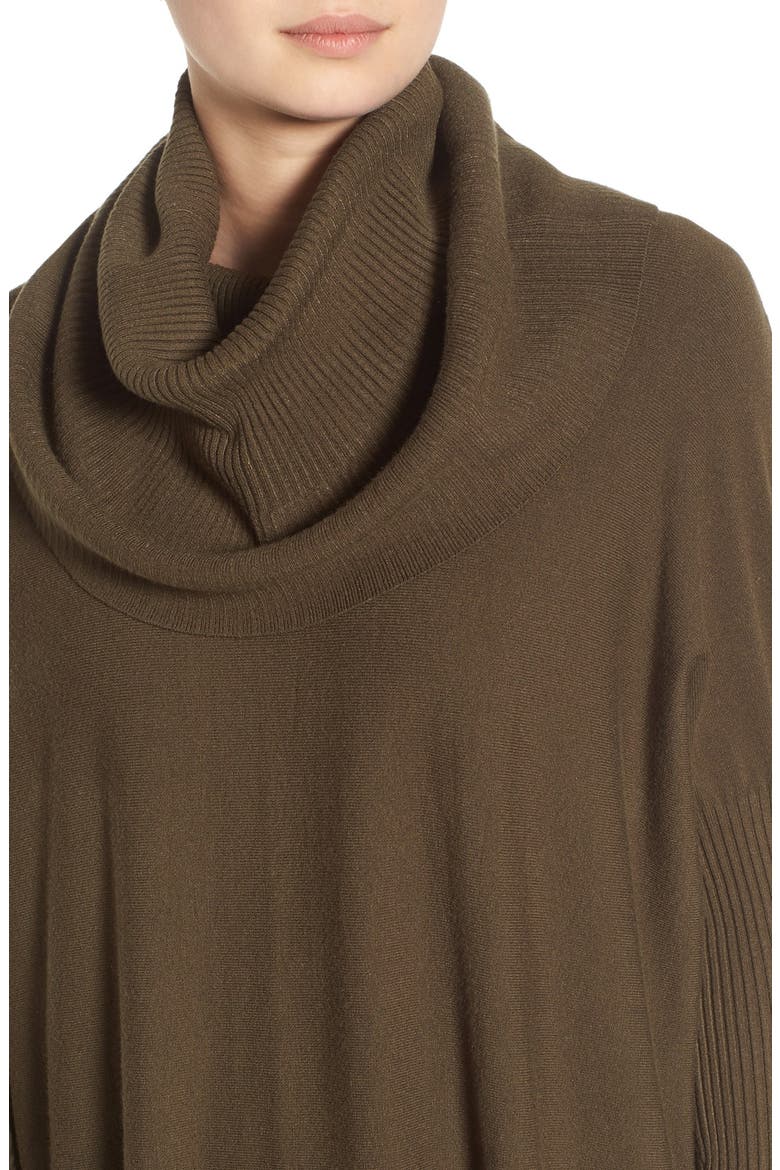 Cowl Neck Boxy Pullover, Alternate, color, OLIVE