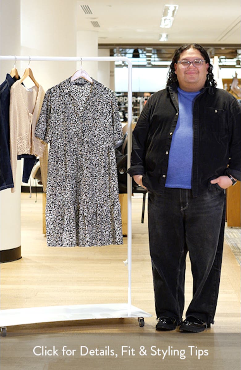 Abstract Print Jersey Dress, sales video thumbnail