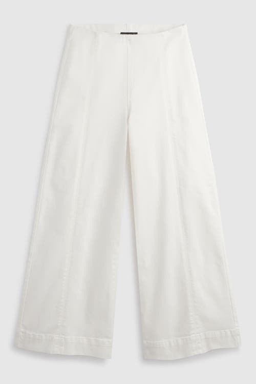 Franne Golde Wide Leg Cropped High Rise Stretch Denim Jeans
