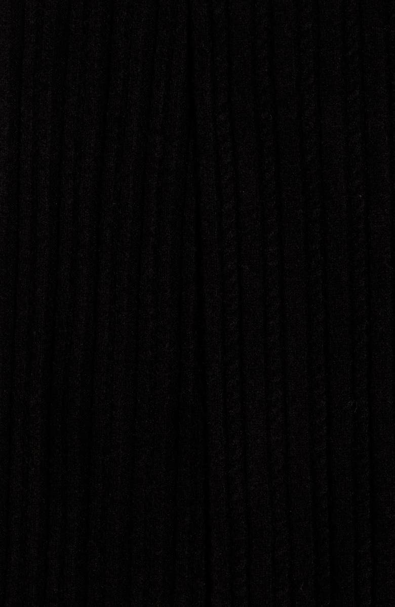 Cole Haan Cable Knit Scarf, Alternate, color, Caviar