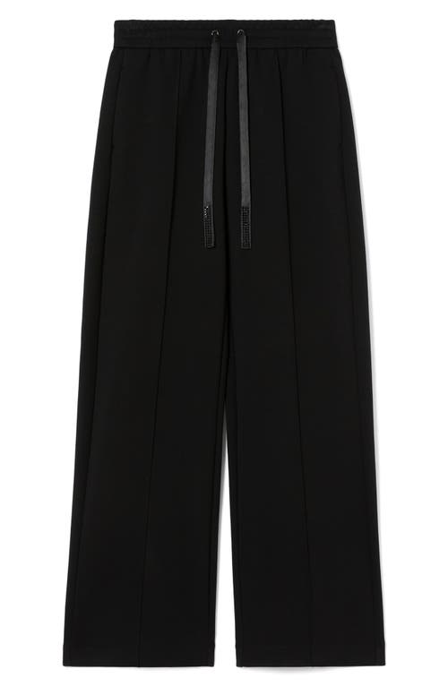 Marina Rinaldi Albore Drawstring Waist Jersey Pants In Black