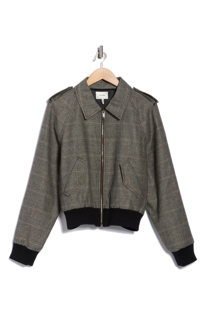 FRAME Modern Plaid Bomber Jacket, Alternate, color, 