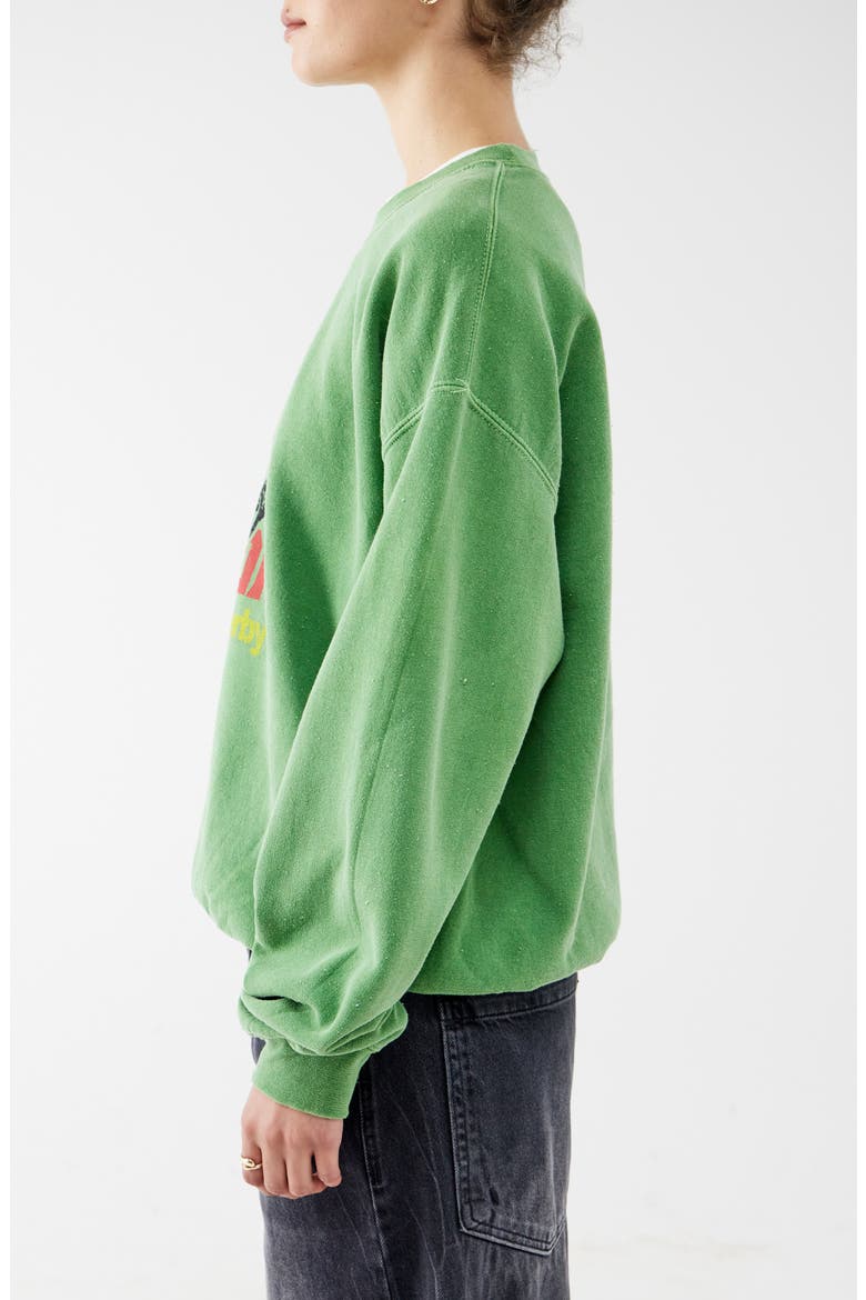Detroit Cotton Blend Graphic Sweatshirt, Alternate, color, GREEN