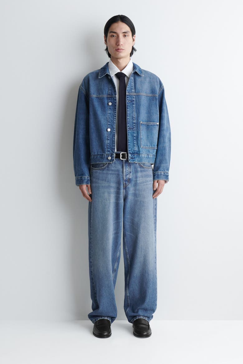 Denim Shirt Jacket, Alternate, color, BLUE