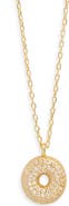 Argento Vivo Sterling Silver Cubic Zirconia Bubble Inital Pendant Necklace