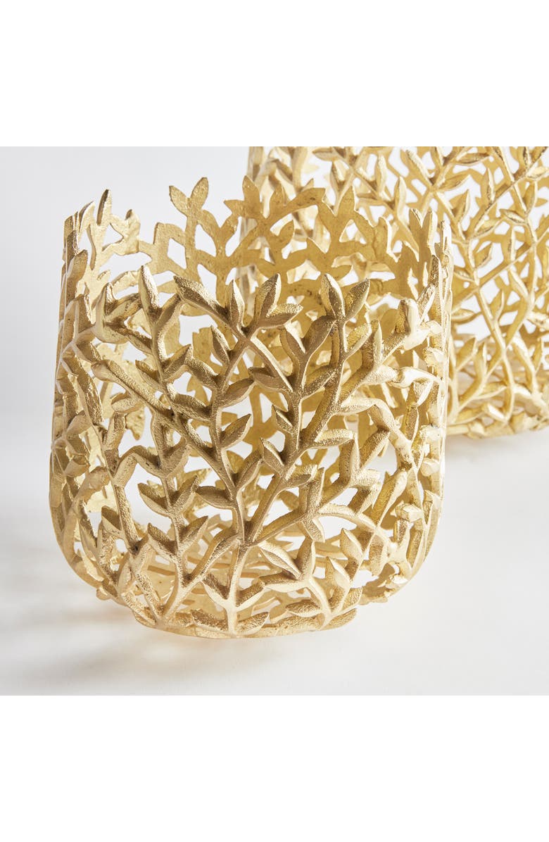 Napa Home & Garden Celine Cachepots Planters, Set of 2, Alternate, color, Gold