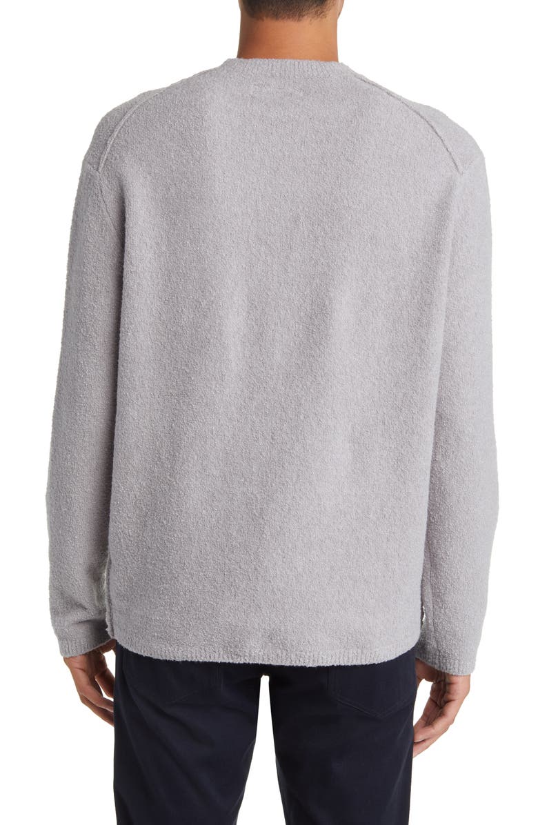 AllSaints Eamont Organic Cotton Blend Crewneck Sweater, Alternate, color, Concrete Grey