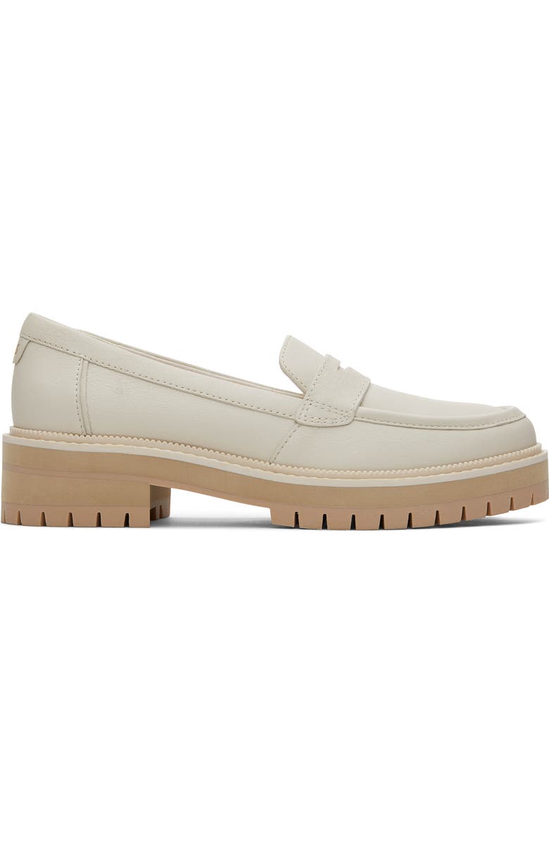 TOMS Cara Platform Penny Loafer, Alternate, color, Natural