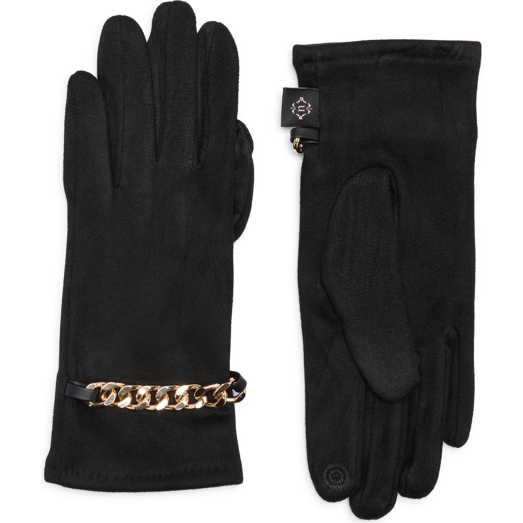 Nanette Lepore Chain Detail Gloves In Black