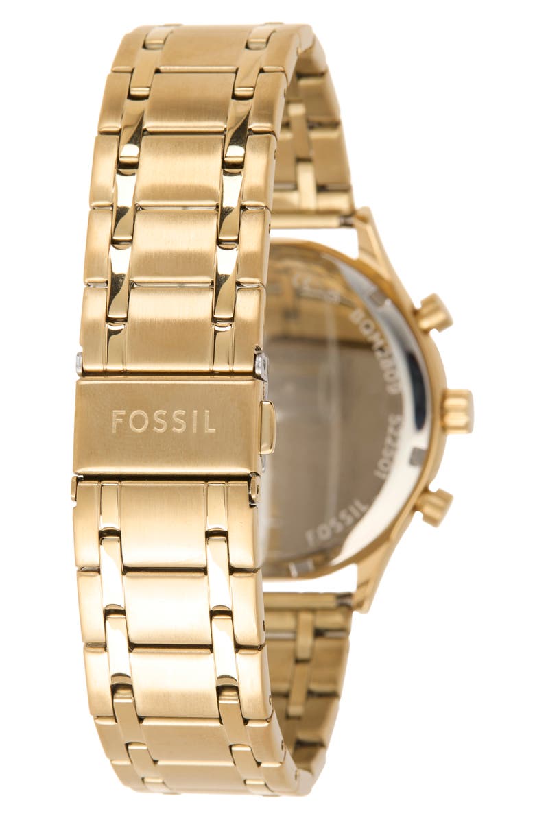 Fossil Fenmore Multifuction Bracelet Watch, 44mm, Alternate, color, Gold