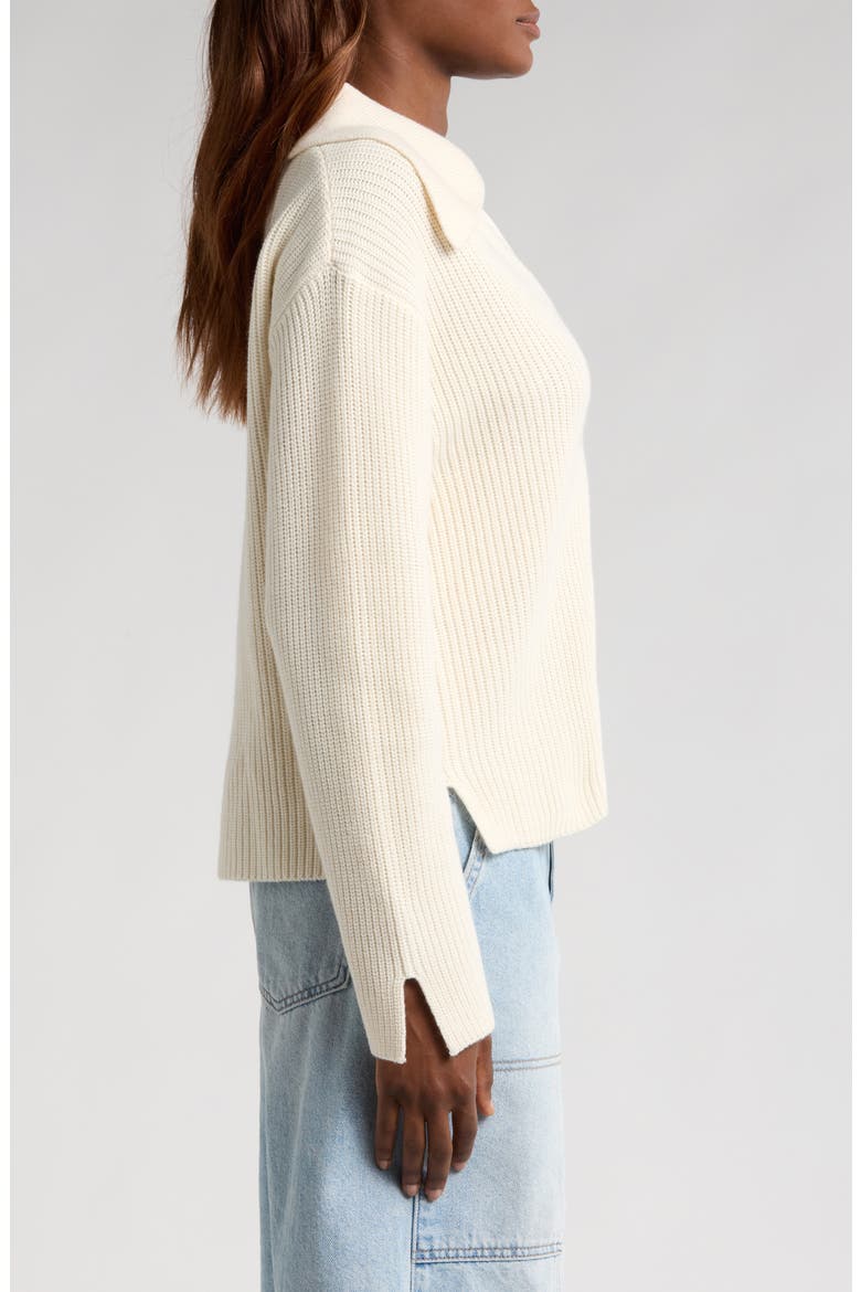 Dary Collar Sweater, Alternate, color, SHELL