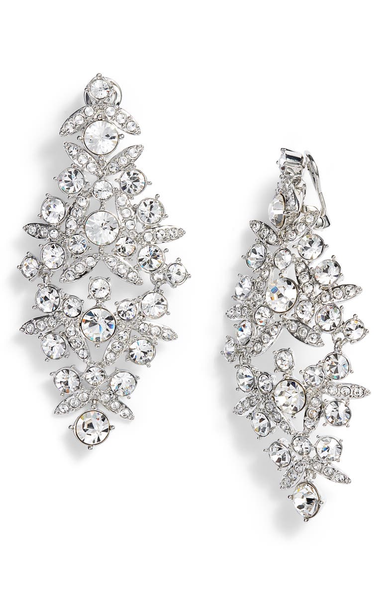 Givenchy Drama Crystal Chandelier Earrings, Main, color,
