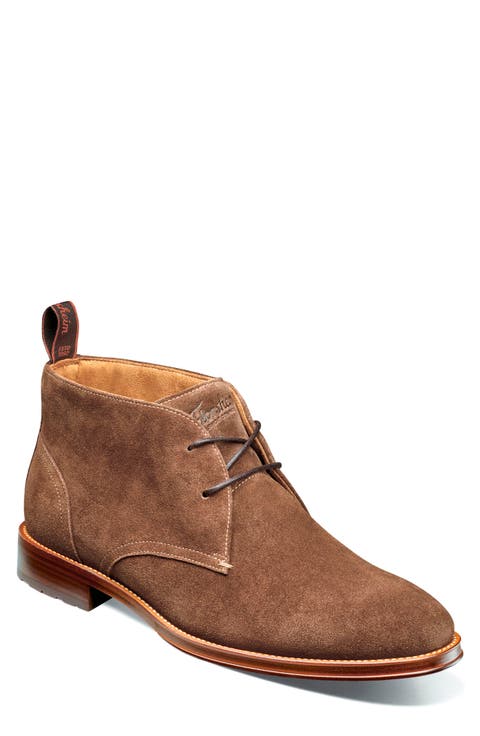 Rucci Leather Plain Toe Chukka Boot