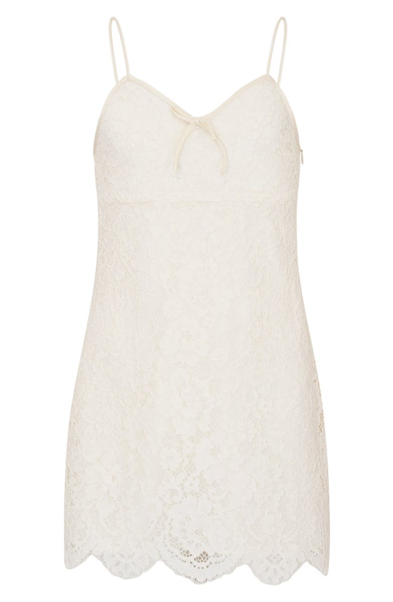 LoveShackFancy Kids' Mini Petaline Lace Minidress, Main, color, Ivory