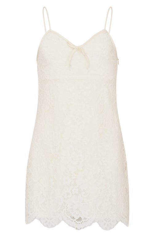 Loveshackfancy Kids' Mini Petaline Lace Minidress In White