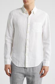 ALEX CRANE Playa Linen Button-Down Shirt