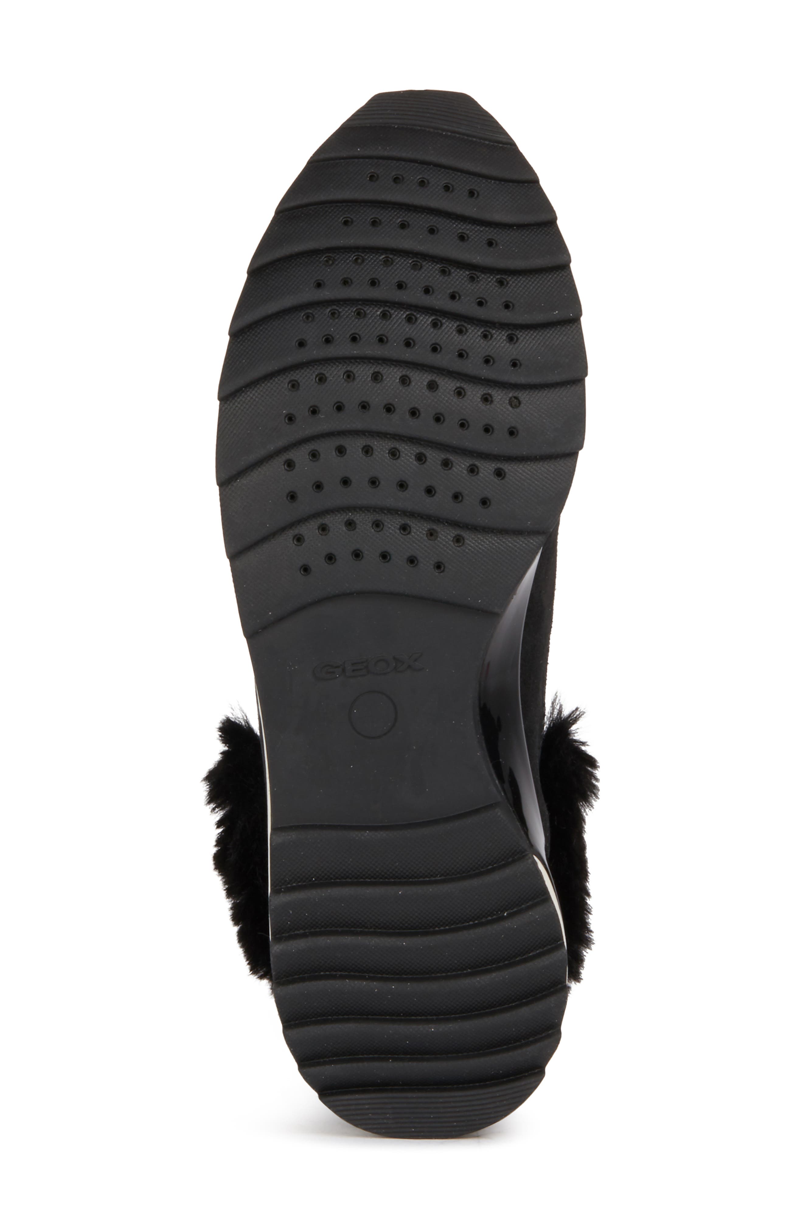 Geox Aneko Amphibiox Waterproof Faux Fur Trim Sneaker, Alternate, color, 