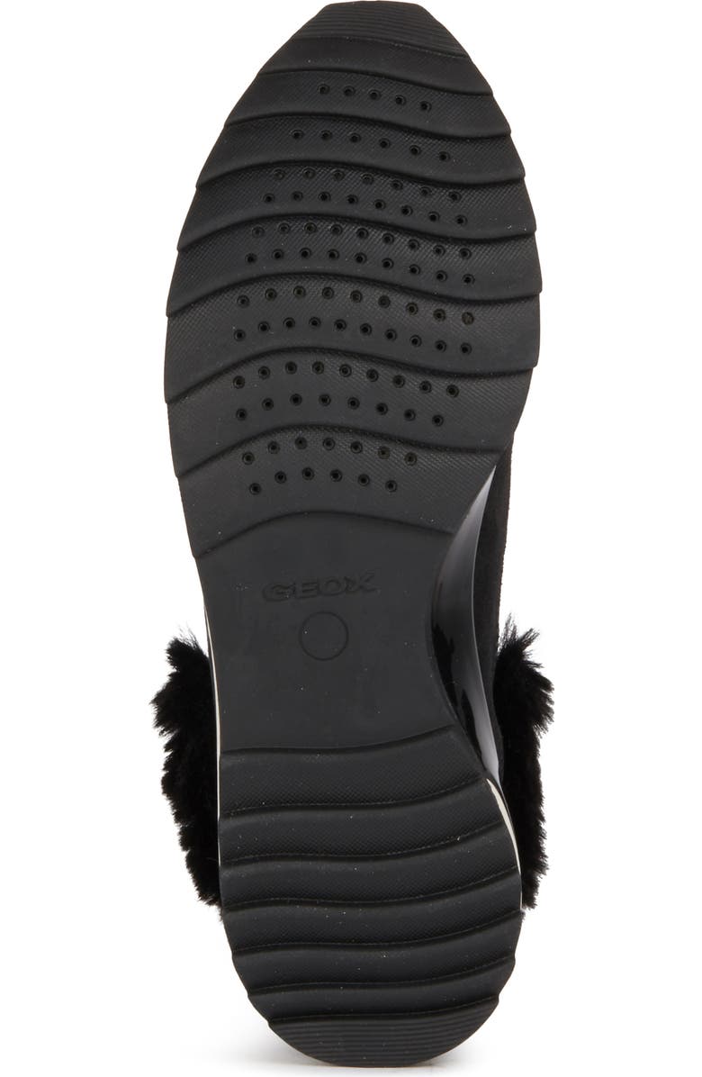 Geox Aneko Amphibiox Waterproof Faux Fur Trim Sneaker, Alternate, color,