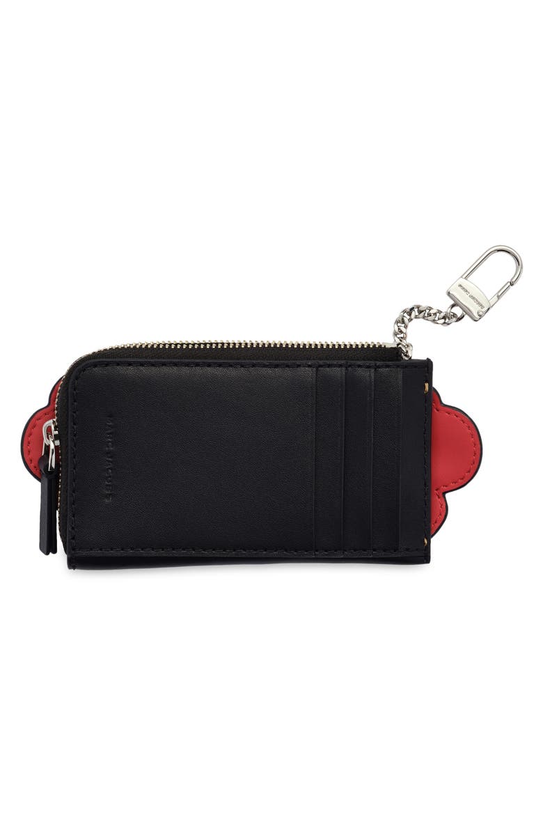 Hot Dog Top Zip Wallet, Alternate, color, BLACK MULTI