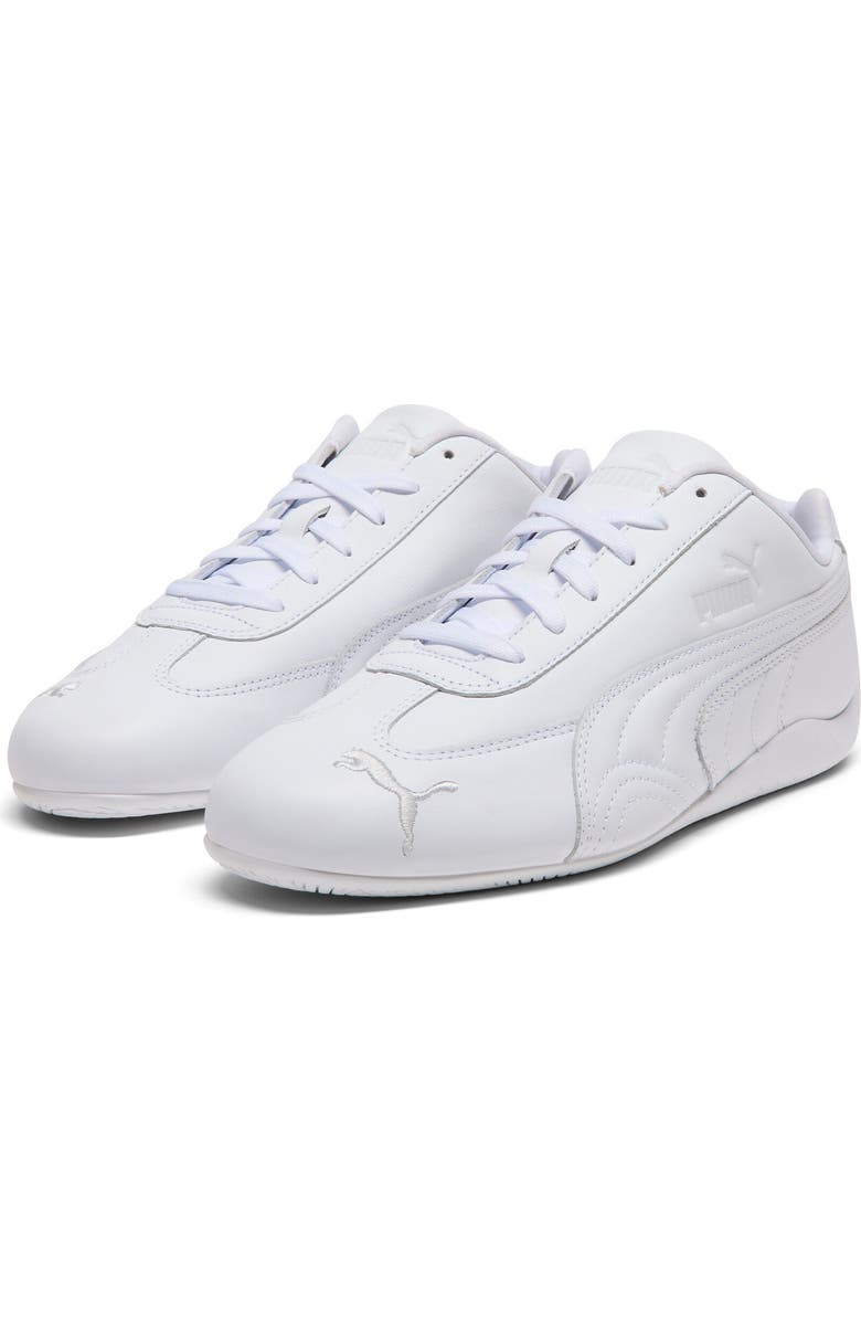 PUMA Speedcat Full Leather Sneaker, Main, color, Puma White/ Feather Gray