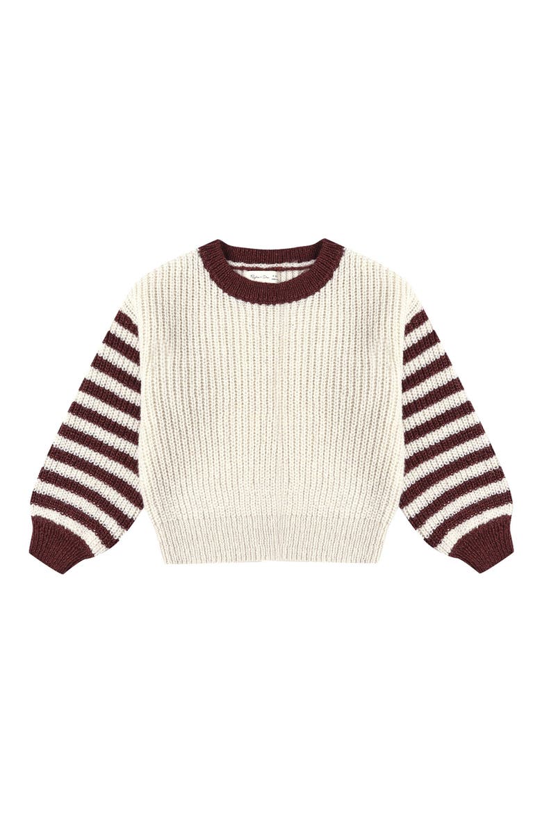 Stripe Sweater, Main, color, NATURAL