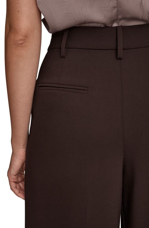 Donna Karan New York Wide Leg Pants In Brown