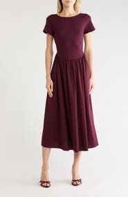 Gemma + Jane Mixed Media Midi Dress