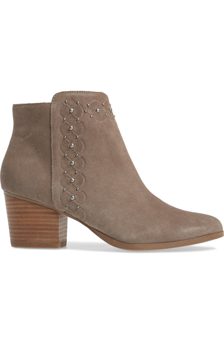 Sole Society Gala Studded Embossed Bootie, Alternate, color,