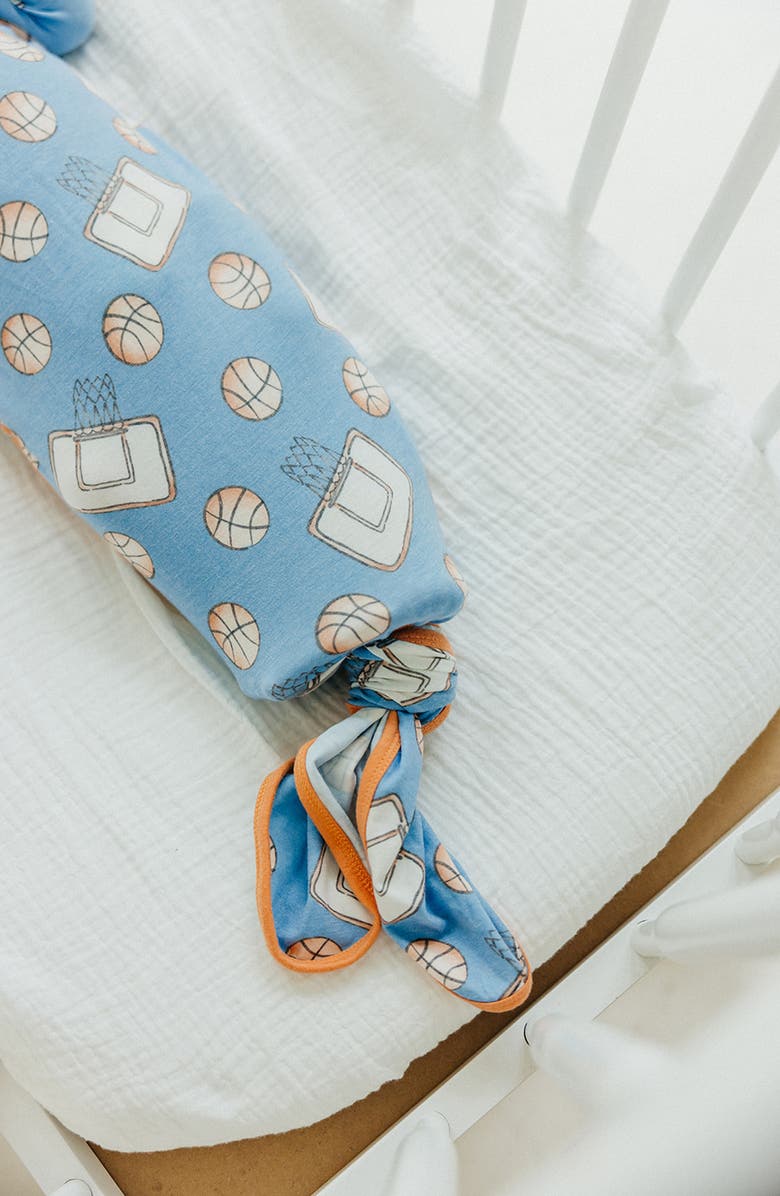 Copper Pearl Dunk Newborn Knotted Gown, Alternate, color, Blue