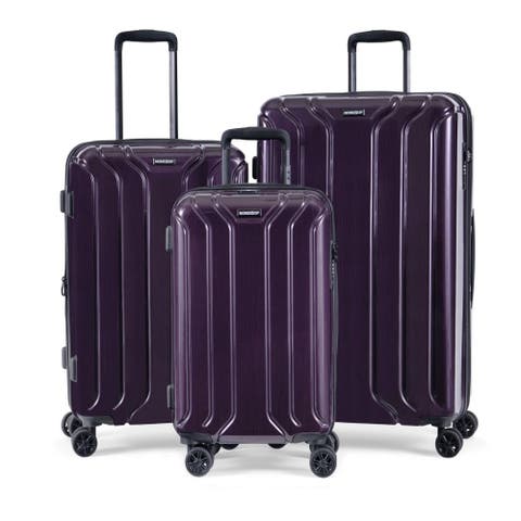 New York Elite Lightweight Expandable 3 Piece spinner Luggage Set  +3 packing cubes
