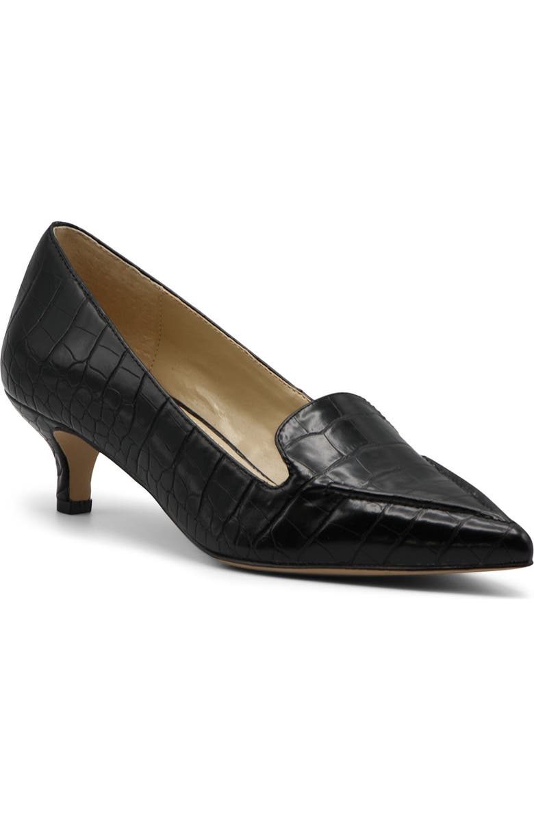 Adrienne Vittadini Acout Croc Embossed Kitten Heel, Main, color,