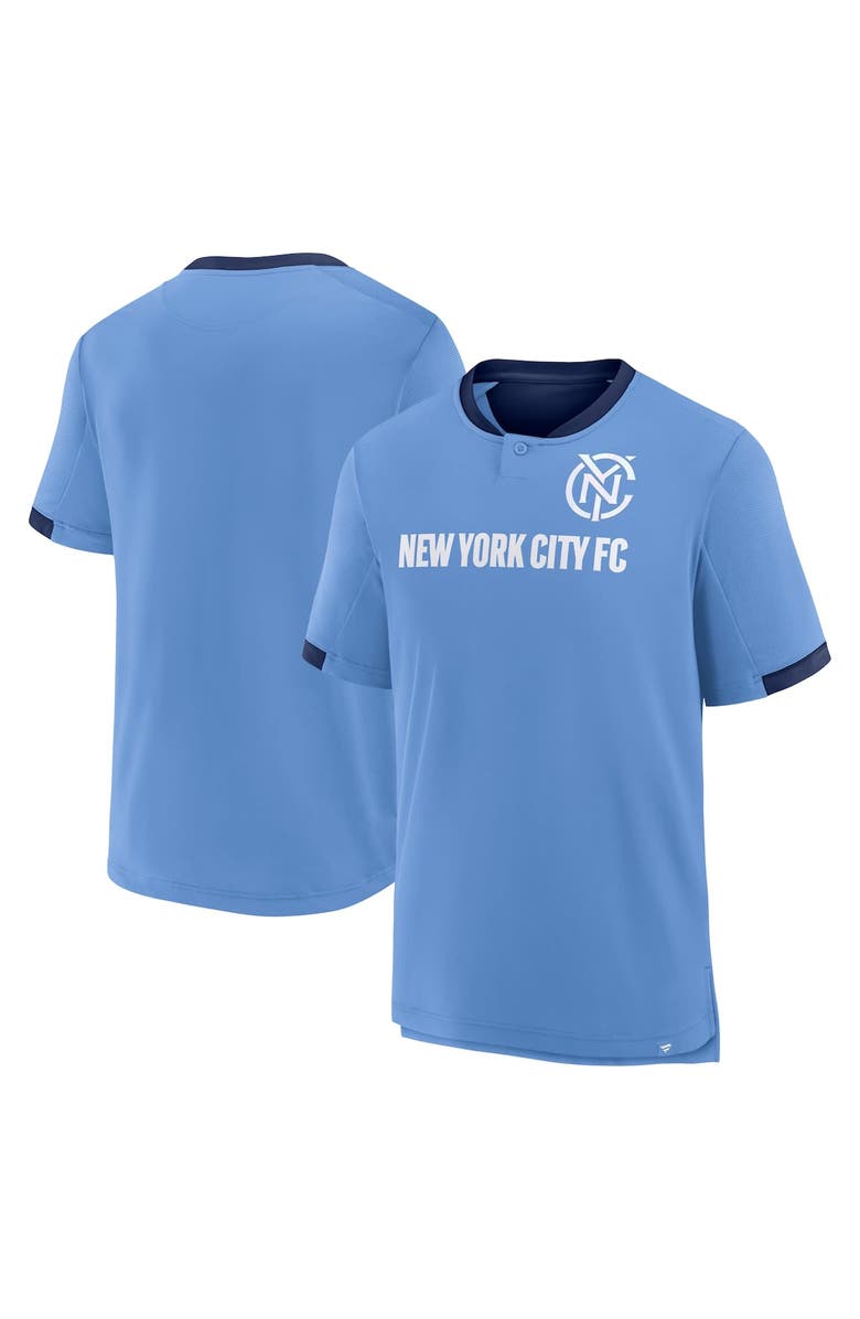 FANATICS Men's Fanatics Blue New York City FC Stoppage Time Striker T-Shirt, Alternate, color, Blue