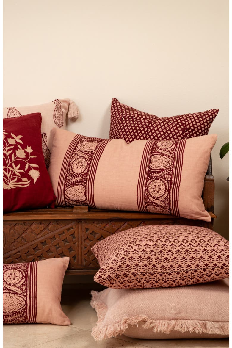 Tashkent Plum Lumbar Pillow Cover, Alternate, color, Plum
