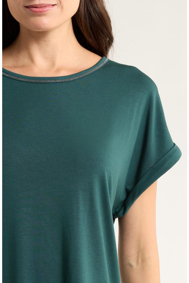 Kauai Caviar Beaded Collar T-Shirt, Alternate, color, BRINY DEEP