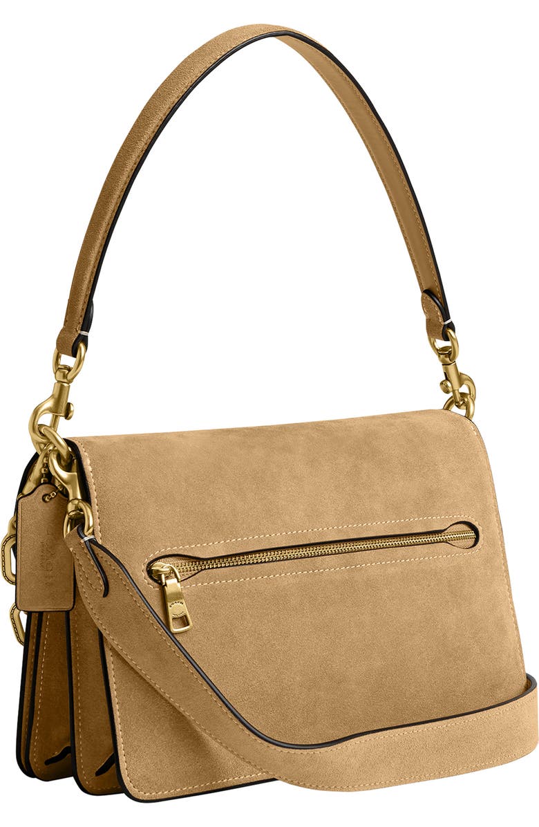 COACH Chain Tabby Suede Shoulder Bag, Alternate, color,