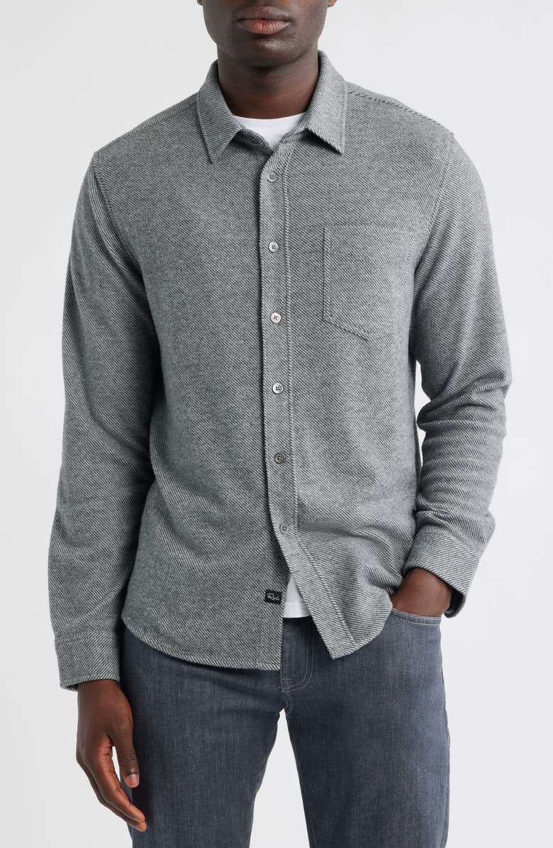 Rails Hawke Twill Button-Up Shirt, Alternate, color, Charcoal Twill