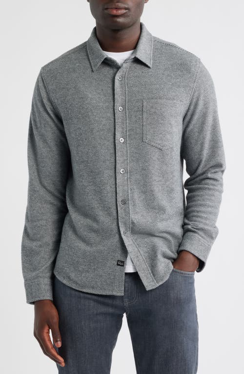 Rails Hawke Twill Button-up Shirt In Gray