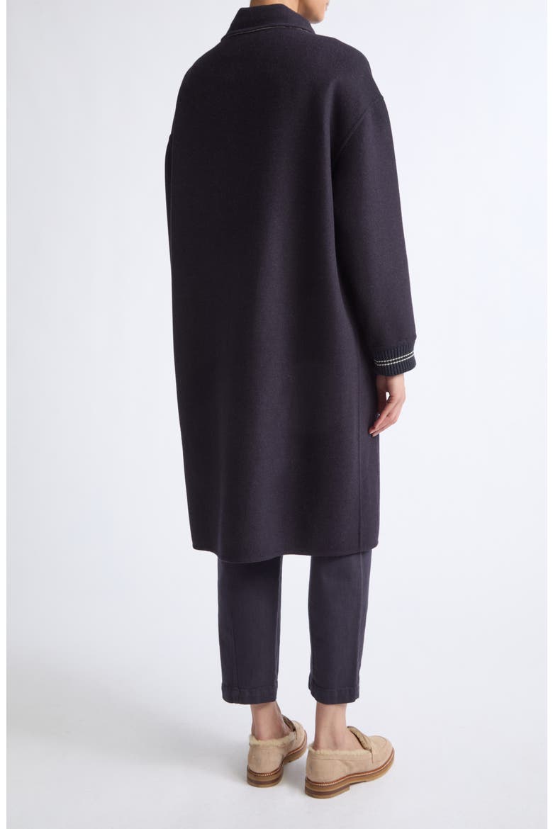 Long Wool Bomber Coat, Alternate, color, 177-92 AMETHYST GR