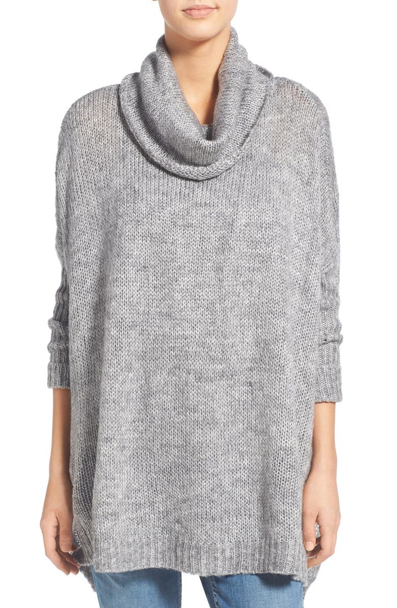 Dreamers by Debut Cowl Neck High/Low Sweater, Main, color, 