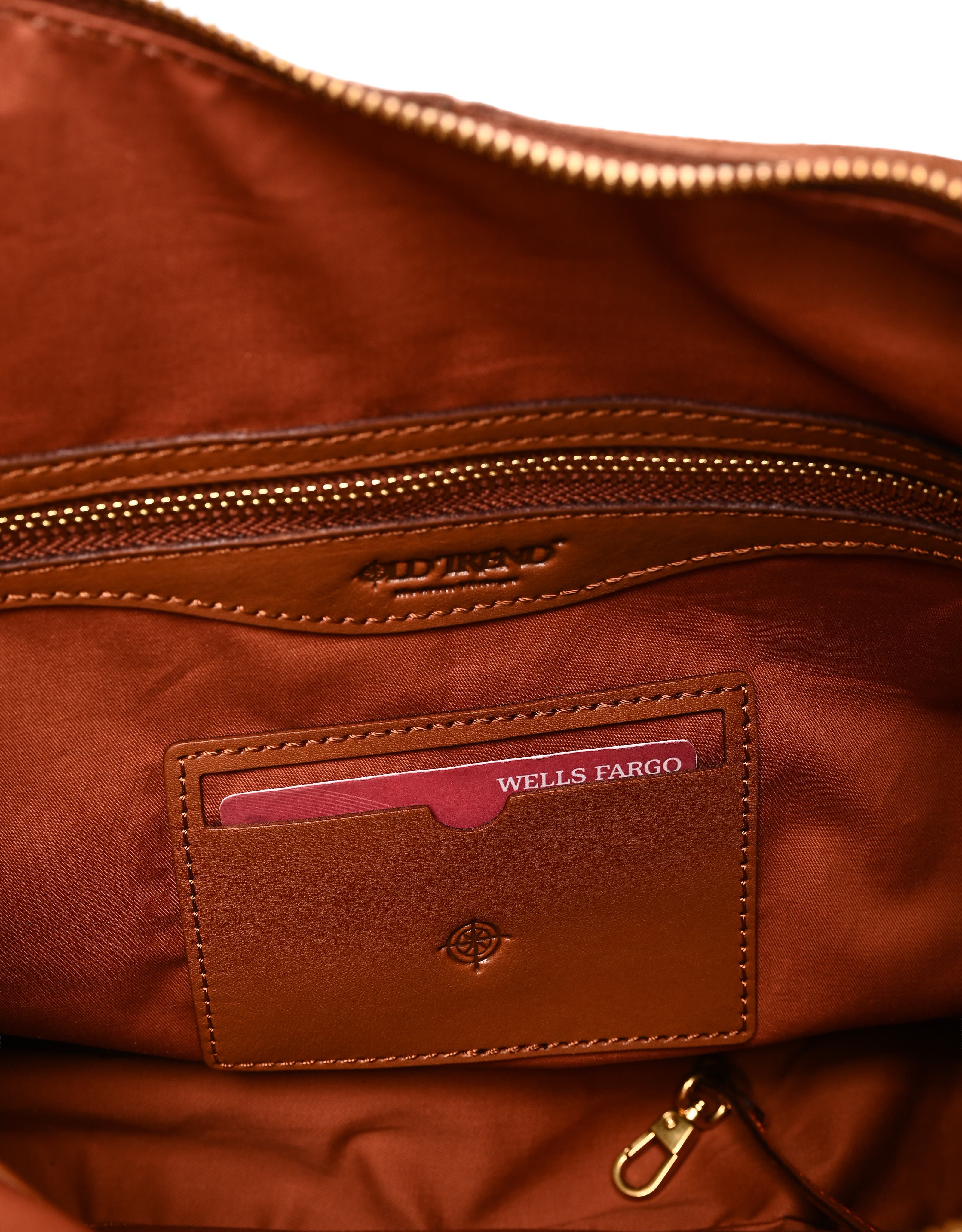 Hydrangea Genuine Leather Suede Heritage Shoulder Bag, Alternate, color, Brown